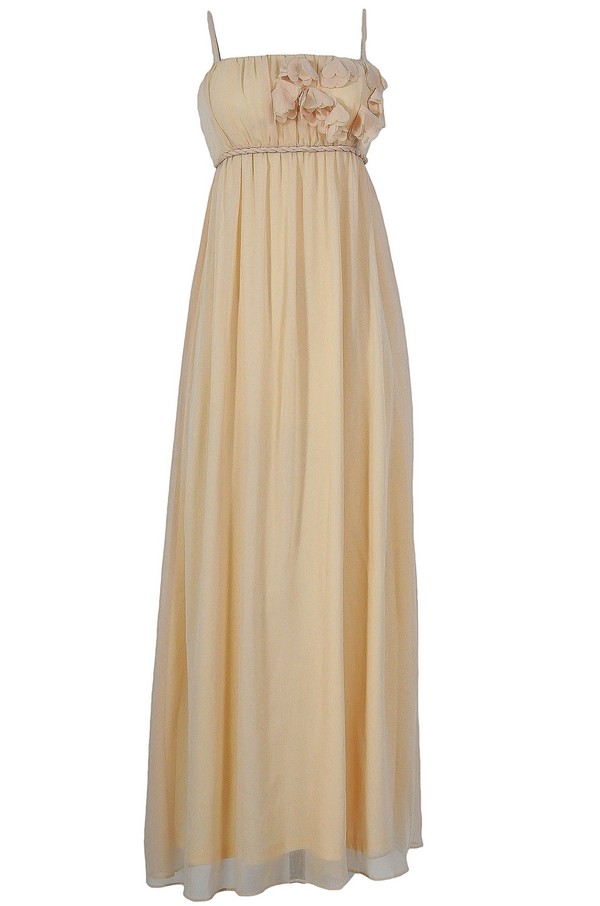 【人気投票 】ハイブランド人気ランキング！ Dress Maxi Chiffon Applique Petal in Boutique Lily Butter ワンピース